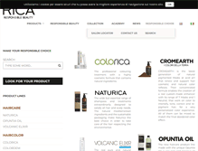 Tablet Screenshot of haircare.ricagroup.com